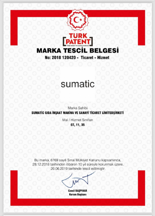 sumatic marka tescil